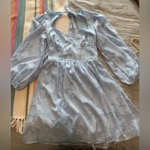 Cute blue boutique dress size 2 fits size small-medium